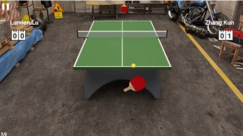 Virtual Table Tennis