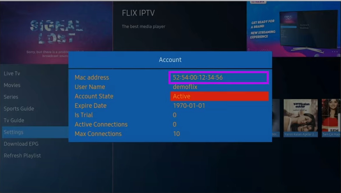 adresse flix iptv