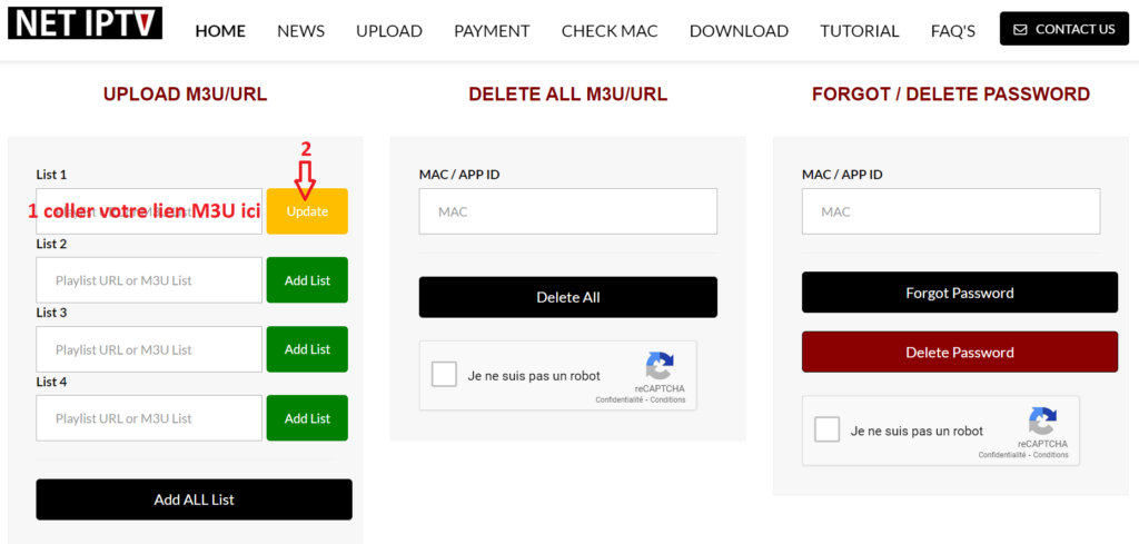 m3u integration on NET IPTV