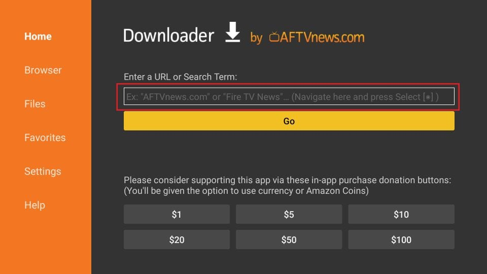 Download apps with Downloader