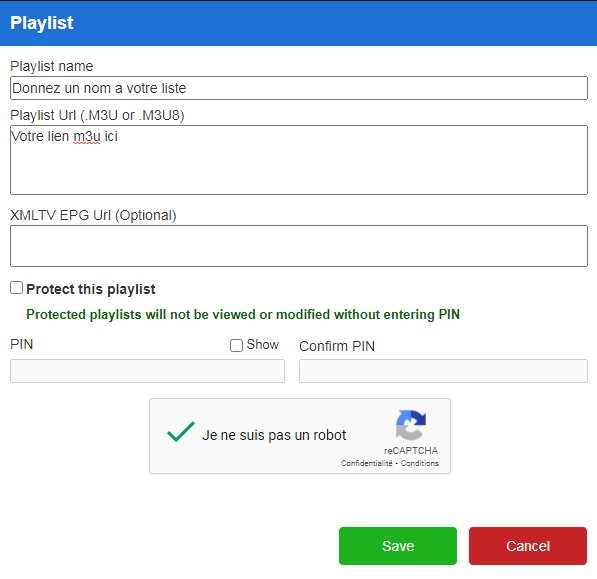 playlist method on duplex play