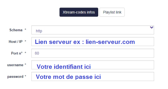 Configuration SET IPTV avec Xtream-codes