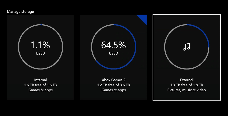 select your external hard drive