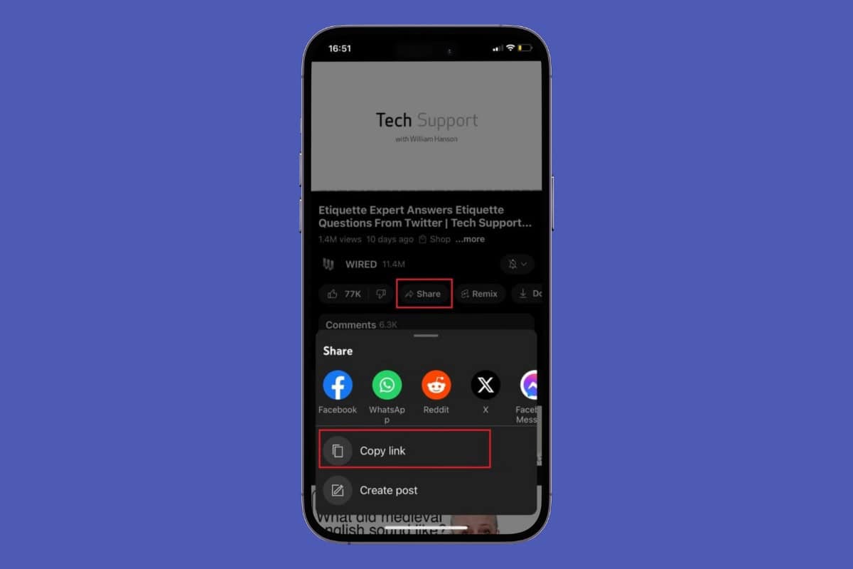 How to Copy YouTube Video Link in Mobile