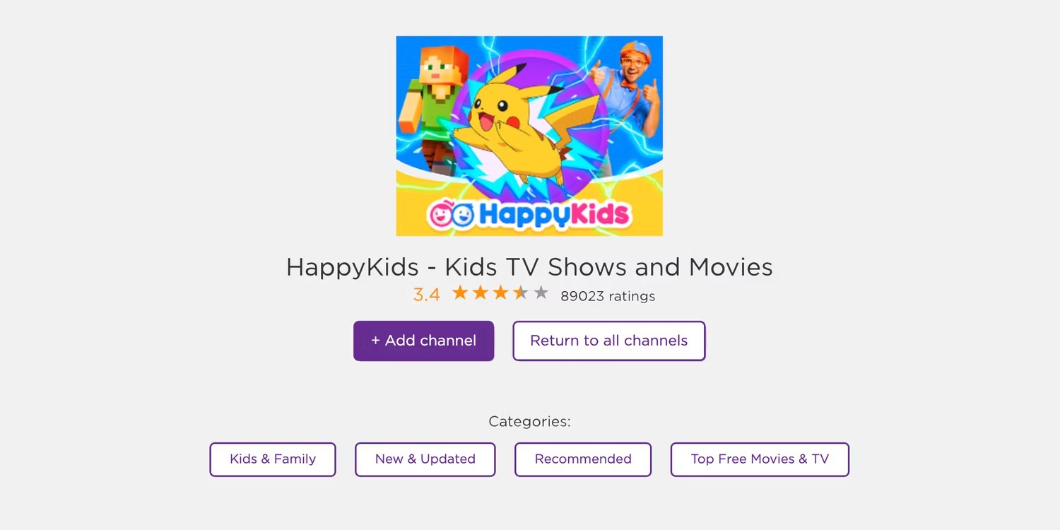 Roku | Roku Demo Channels 6 | roku channel store happy kids