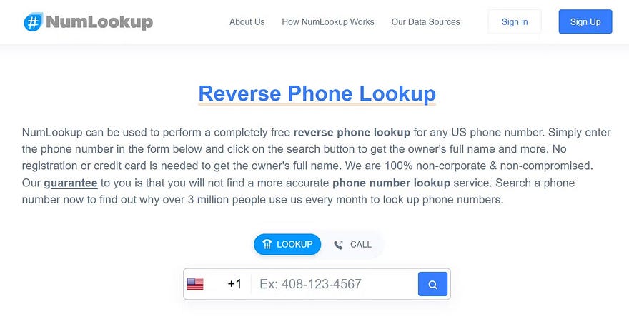 Free Reverse Phone Number Lookup Websites to Know Who's Calling - 13IaPZWCVGuVhZgGm2w Mog DzTechs | Websites