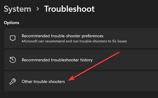 Other troubleshooters