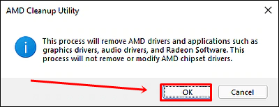 AMD cleanup confirmation prompt