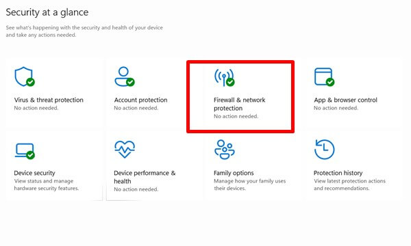 Firewall network protection