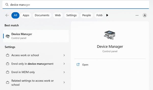 device manager