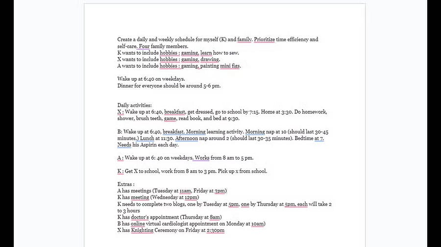 How do I use ChatGPT to organize my weekly schedule effectively? 1V7FPQrdR6PifKZWcbq7KBw-DzTechs | artificial intelligence 