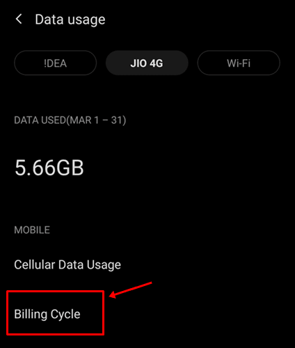 Billing Cycle