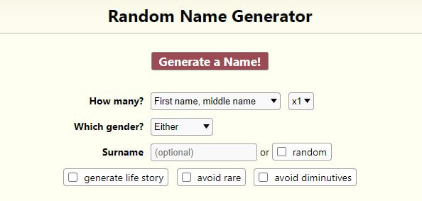 Random Name Generator