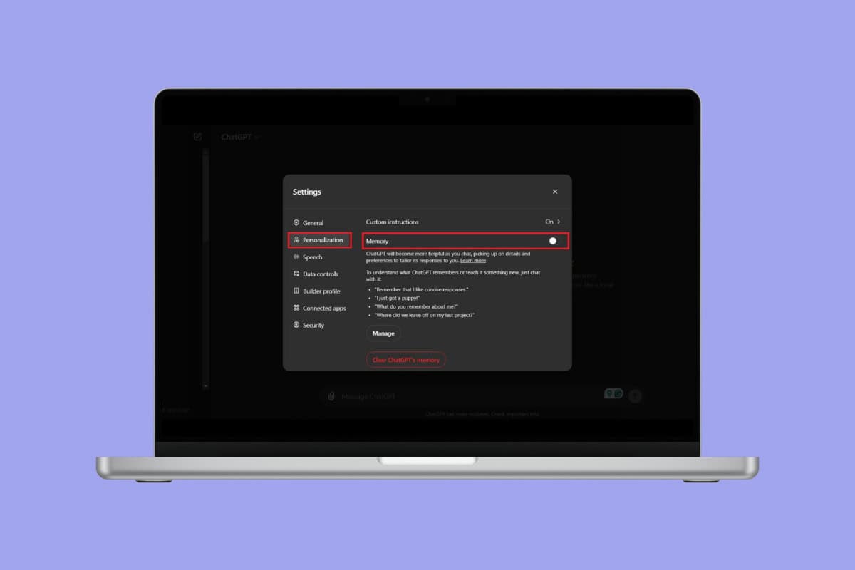 How to Disable ChatGPT Memory