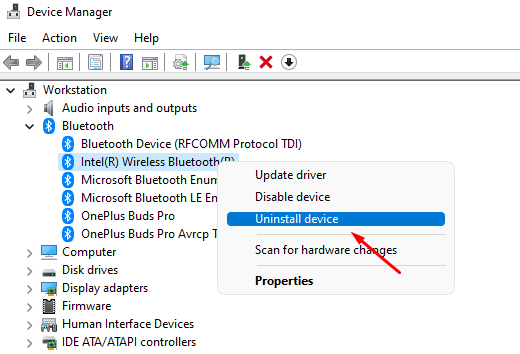 Uninstall Device