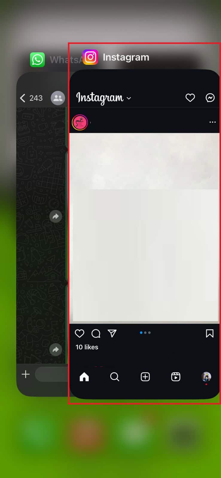 Hold and swipe up on Instagram | How to Fix Instagram Story Not Uploading