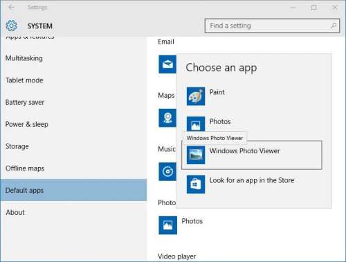 Default Windows Photo Viewer