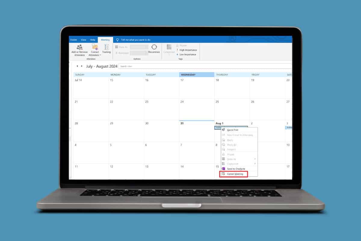 How to Recall a Meeting Invite in Outlook