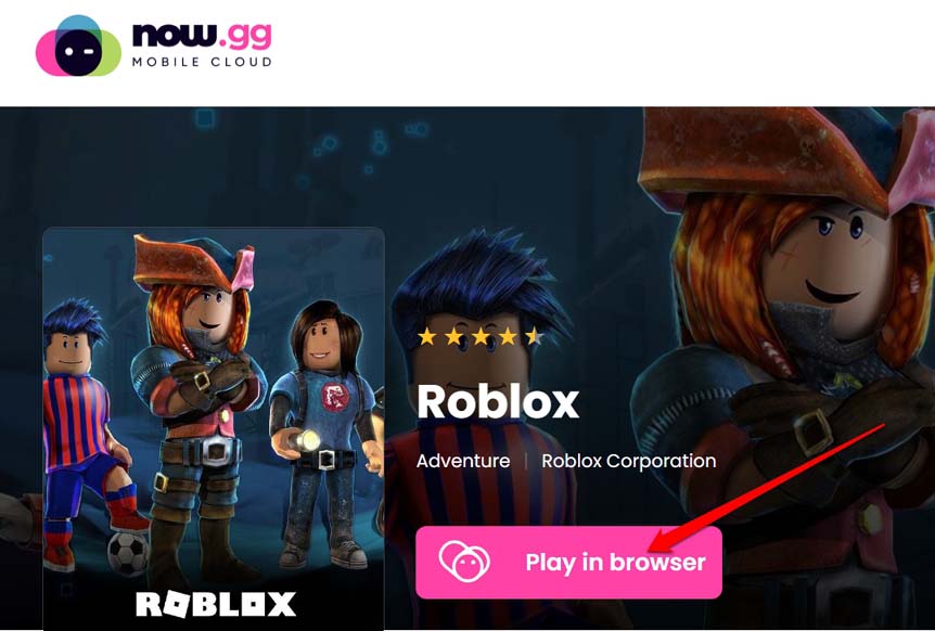 play Roblox in Chromebook browser