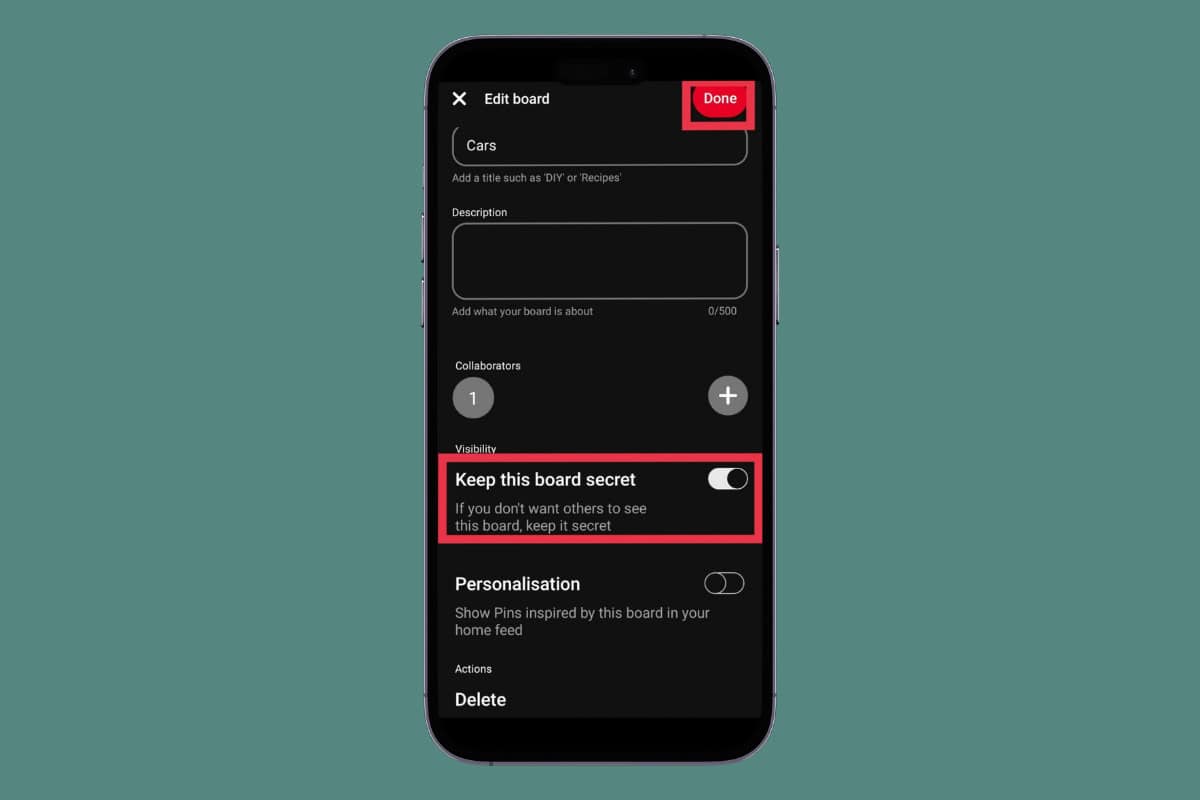How To Make Pinterest Boards Private